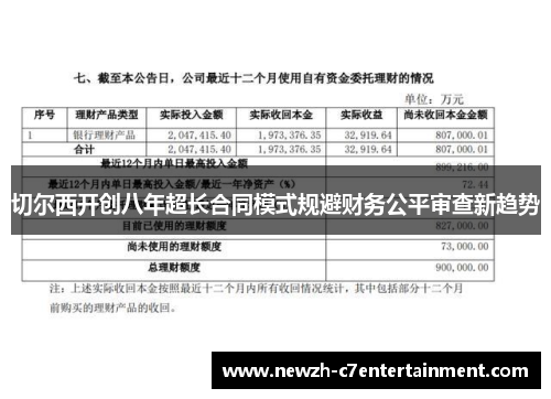 切尔西开创八年超长合同模式规避财务公平审查新趋势